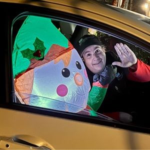 ELF CAR BUDDY LIGHTED INFLATABLE IS NEW IN THE BOX